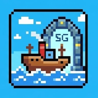 ShipGate pixel art logo